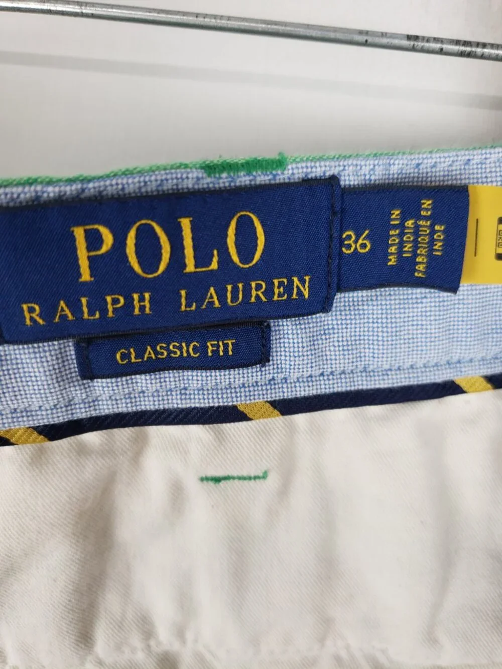 Polo Ralph Lauren 9-Inch Classic Fit Linen Madras Shorts Mens 36